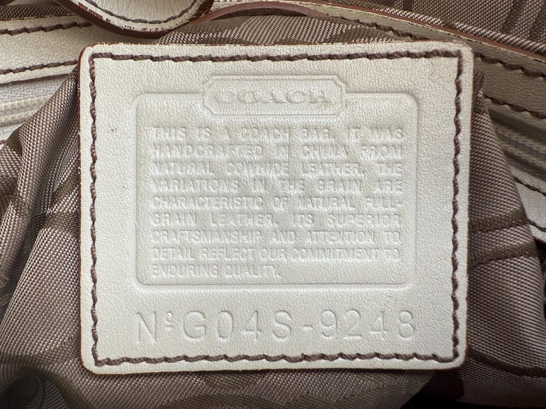COACH Vintage Large Soho Buckle Shoulder Bag β Off White Leather (Style 9248) π