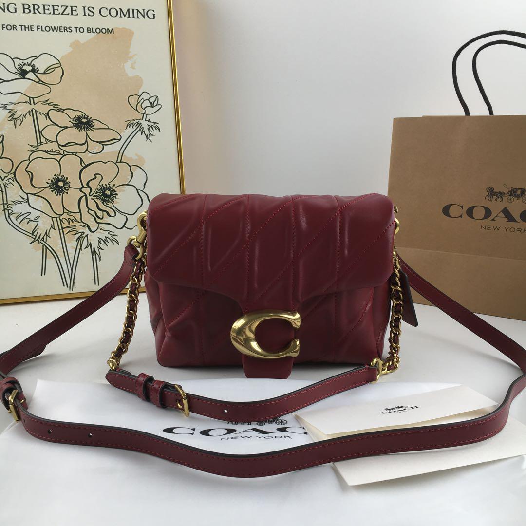 COACH Times Square Tabby Shoulder Bag 20 - Quilted Merlot CW629 π·π
