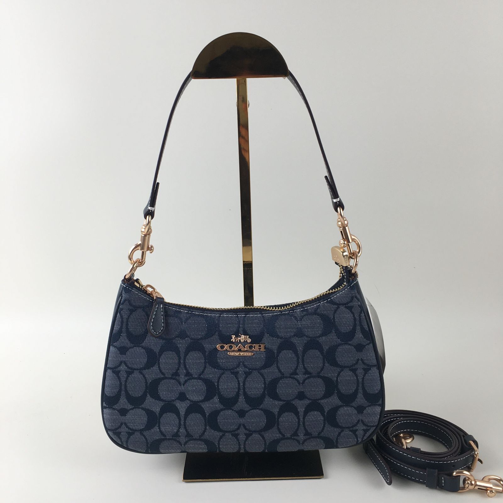 COACH Teri Shoulder Bag Signature Chambray CH139 π