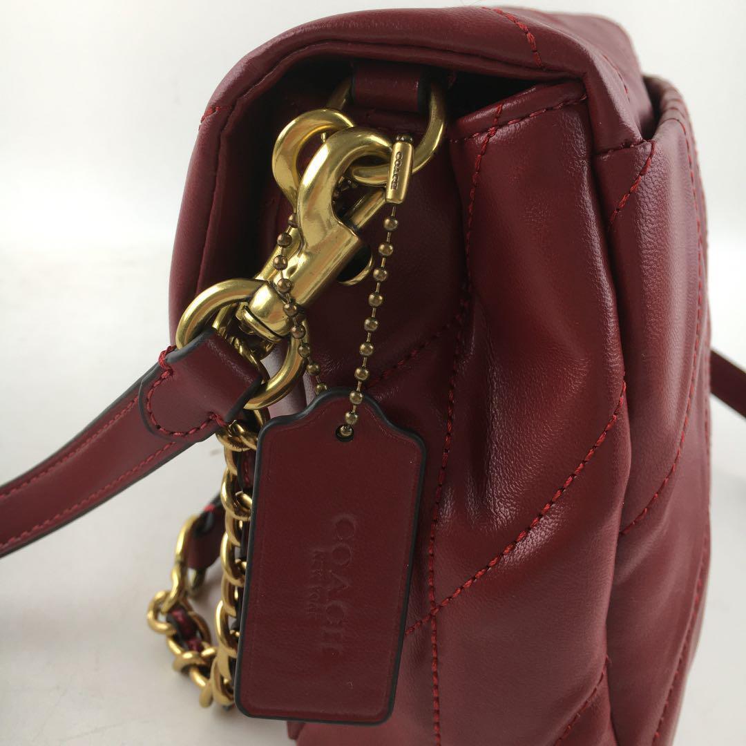 COACH Times Square Tabby Shoulder Bag 20 - Quilted Merlot CW629 π·π