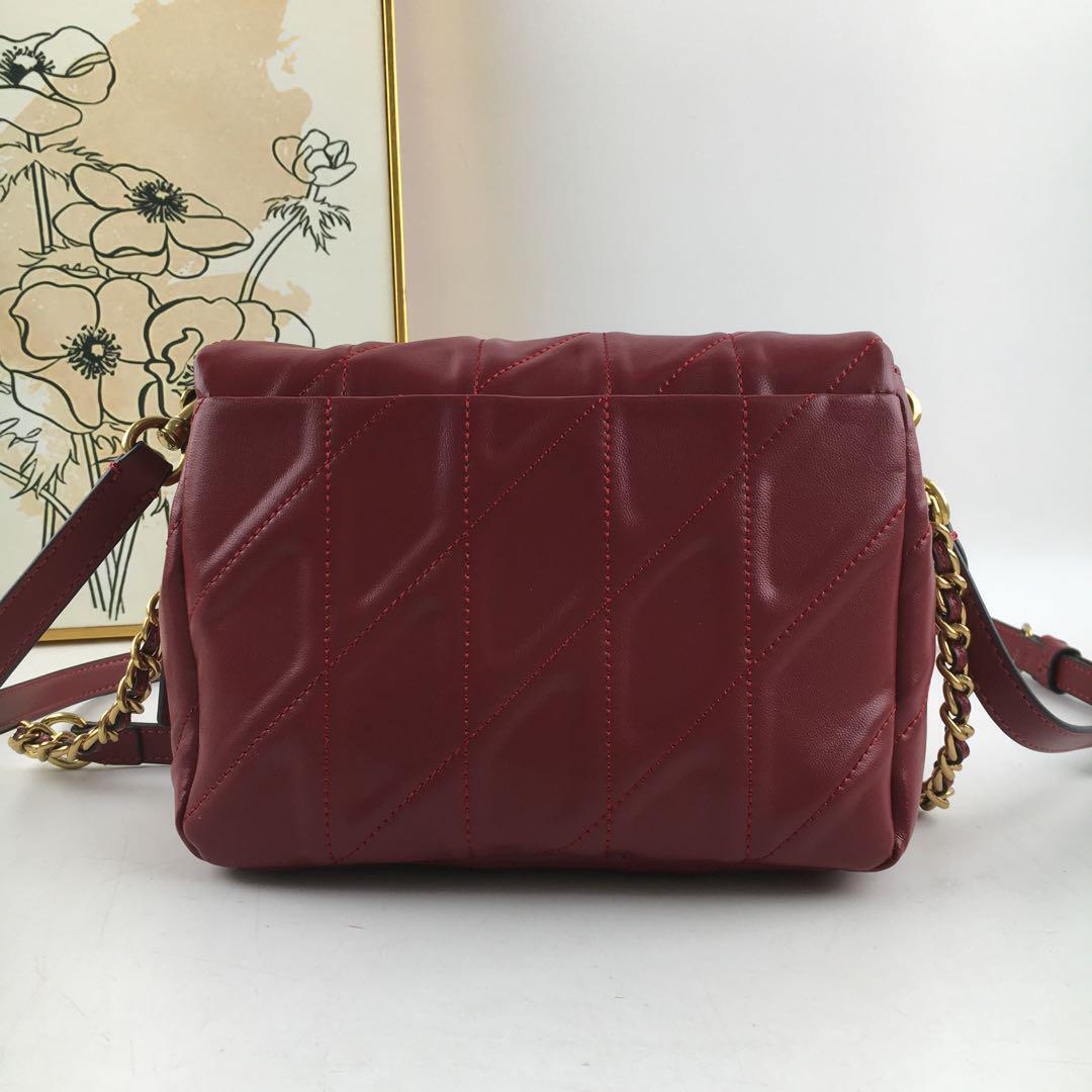 COACH Times Square Tabby Shoulder Bag 20 - Quilted Merlot CW629 π·π
