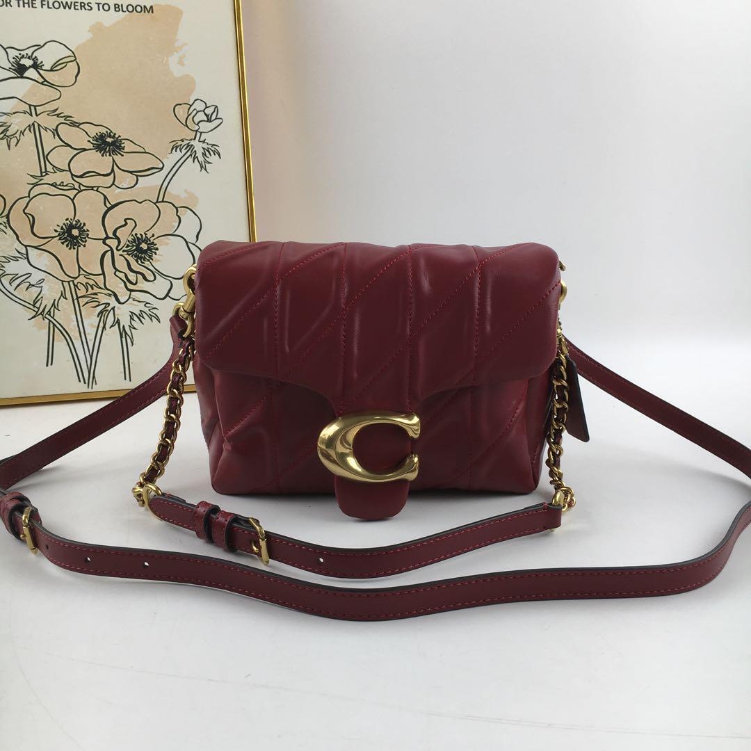 COACH Times Square Tabby Shoulder Bag 20 - Quilted Merlot CW629 π·π