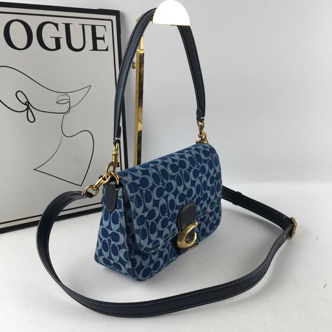 Coach CA105 Tabby Shoulder Crossbody Bag - Signature Denim π