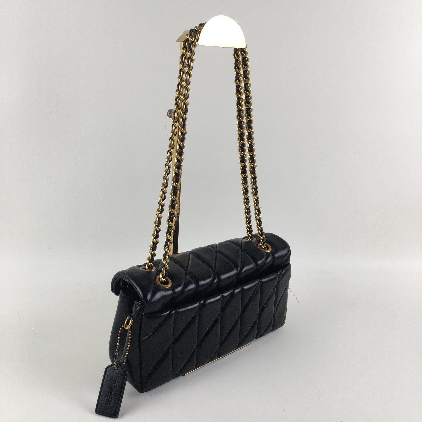 COACH Tabby 26 Quilted Shoulder Bag - Leather Black CP150 π€