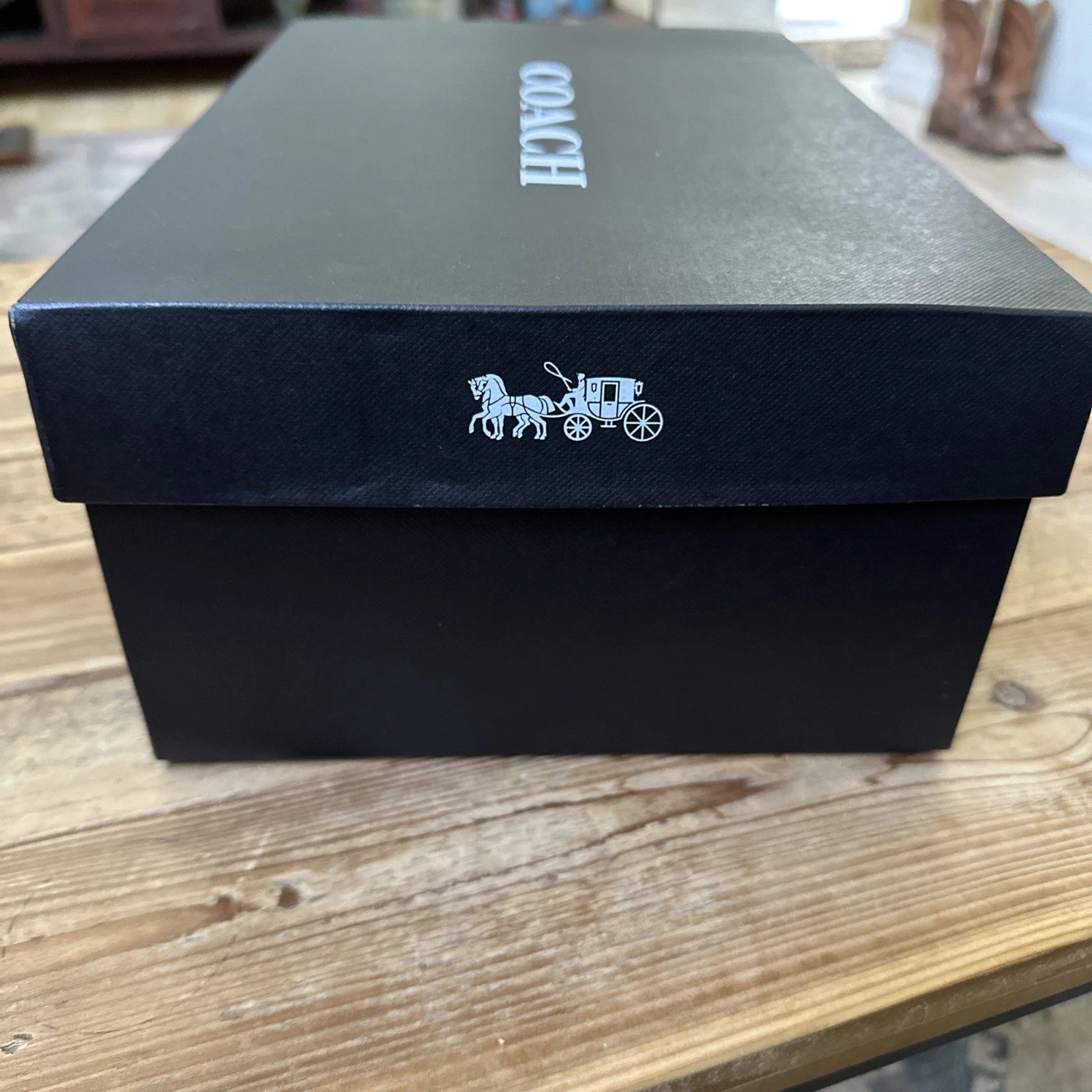 NEW COACH Empty Gift/Shoe Box 12.25" x 10" Comes With Coach Tissue Paper