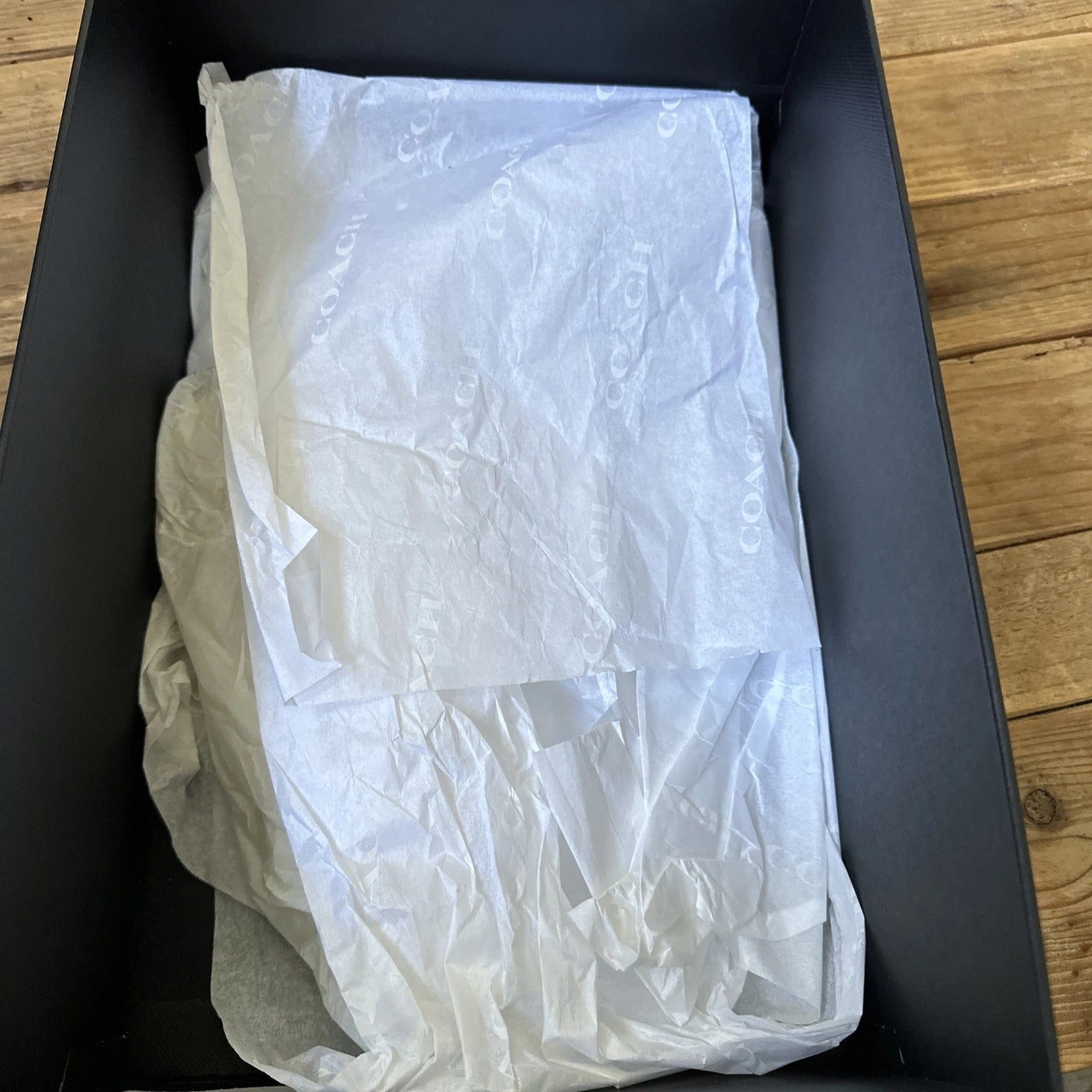 NEW COACH Empty Gift/Shoe Box 12.25" x 10" Comes With Coach Tissue Paper