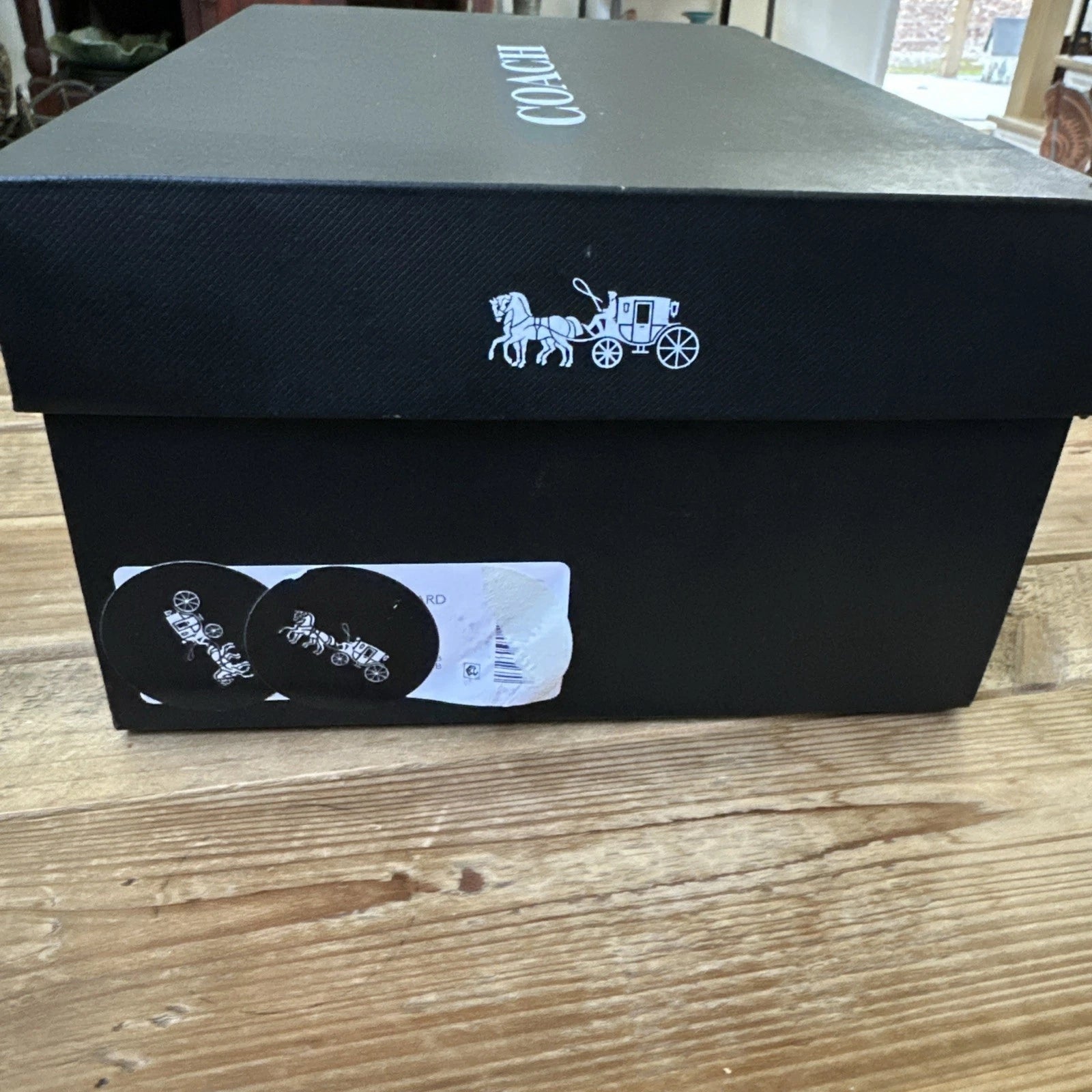NEW COACH Empty Gift/Shoe Box 12.25" x 10" Comes With Coach Tissue Paper